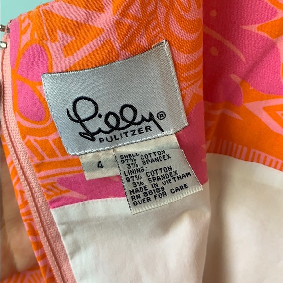 Lilly Pulitzer Hawaiian print Shift Dress EUC - Picture 2 of 2